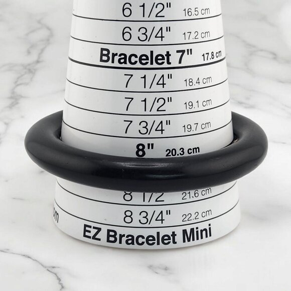 Givenchy Bangle Bracelet 8" Vtg Black Smooth Rounded Lucite Signature Cartouche - Picture 4 of 5